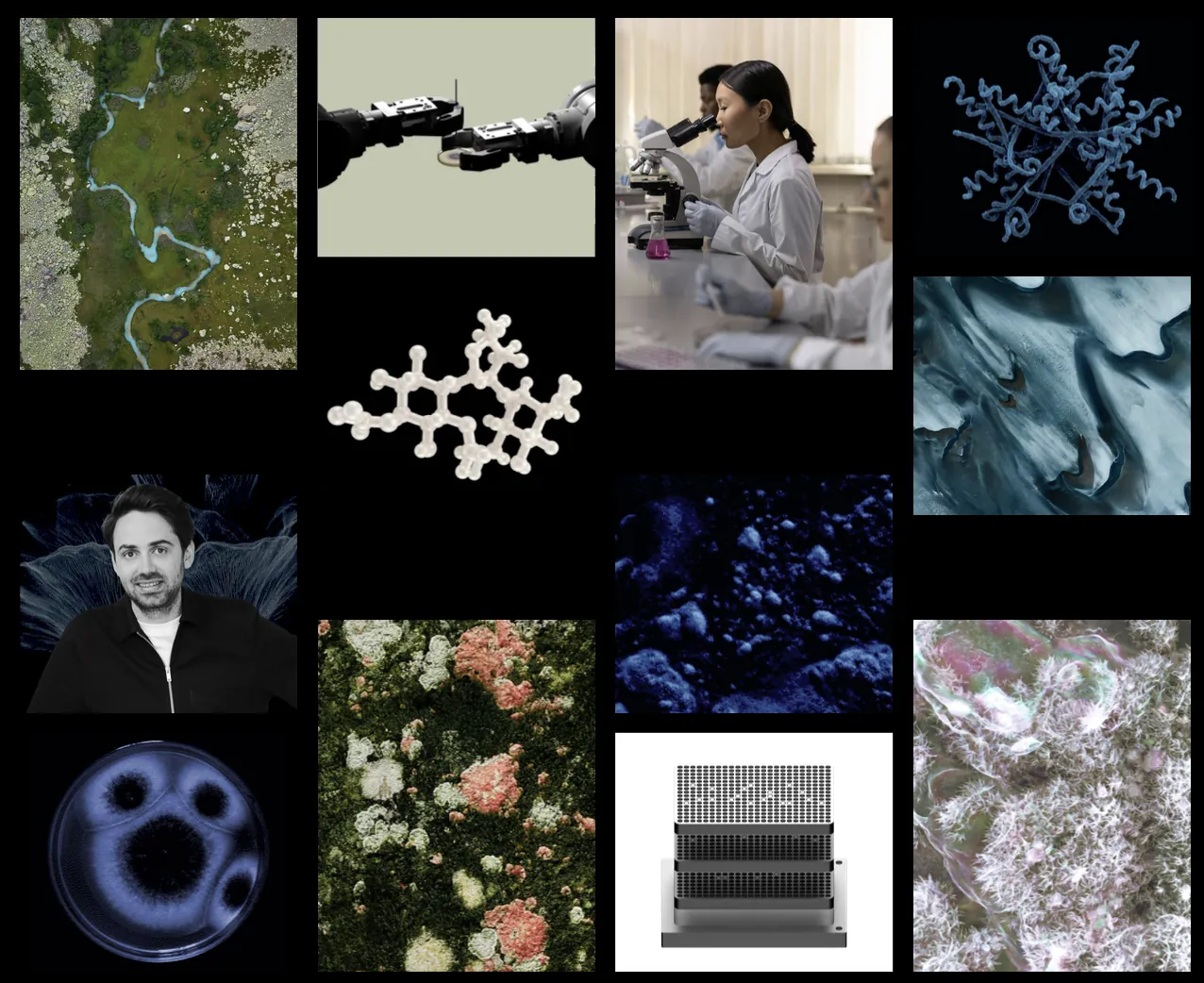The Generare visual universe: nature, lab, molecules and pixels