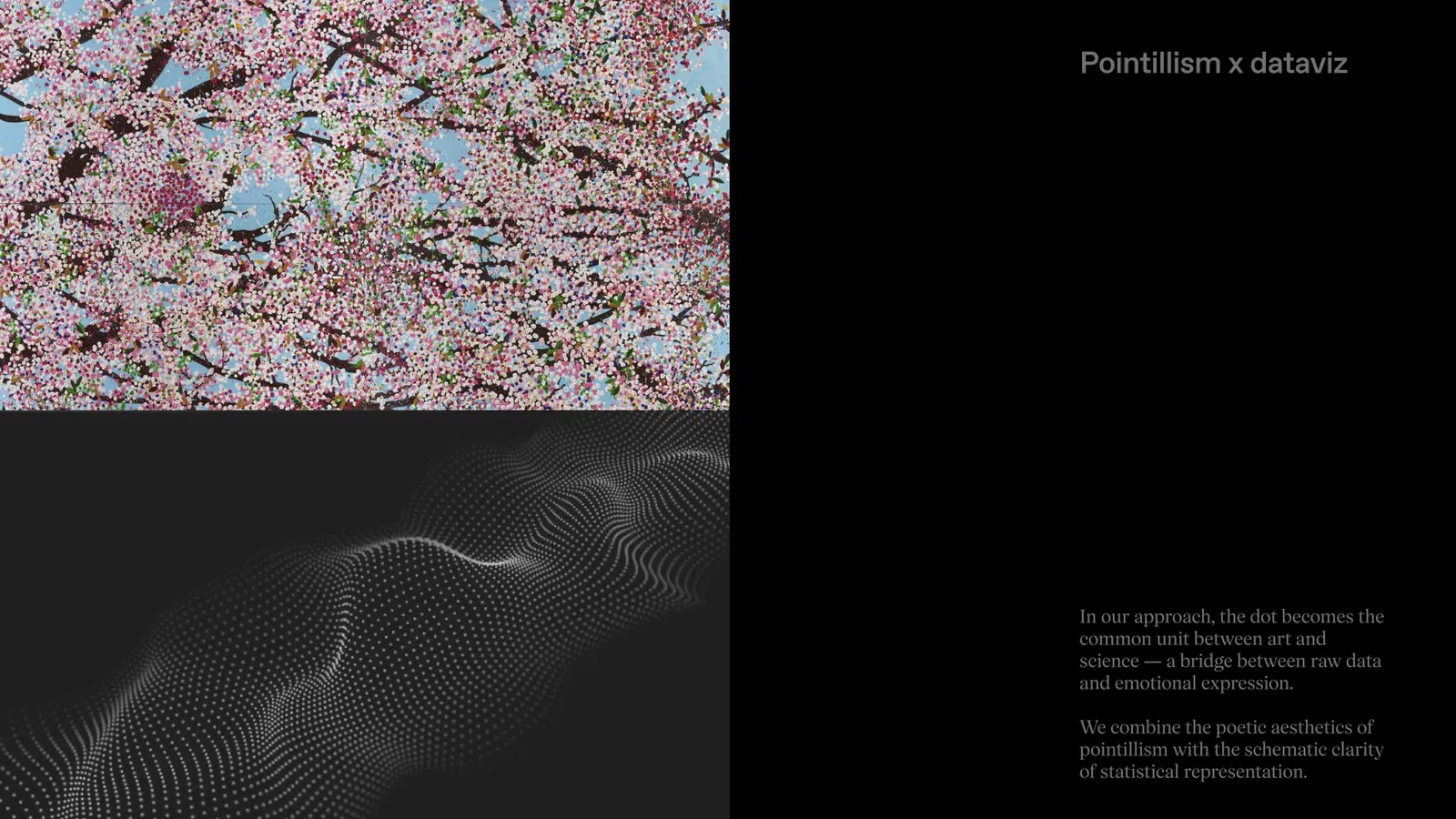 Pointillism and dataviz: the dot as the common unit between art and science